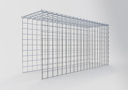 Aangegroeide schanskorf type 4 100 cm x 50 cm x 30 cm (L x H x D), maaswijdte 5 cm x 5 cm, spiraal