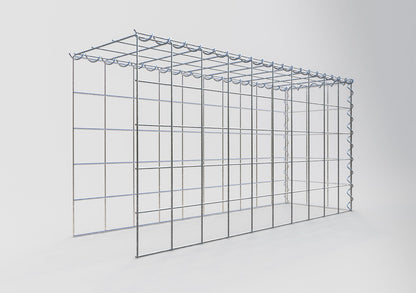 Anbaugabione Typ 4 100 cm x 50 cm x 30 cm (L x H x T), Maschenweite 10 cm x 10 cm, Spirale