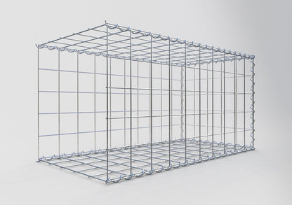 Gabbione aggiuntivo tipo 2 100 cm x 50 cm x 50 cm (L x A x P), maglia 10 cm x 10 cm, spirale