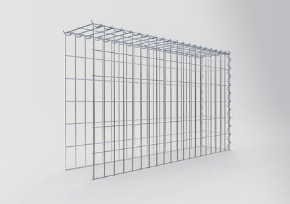 Grown-on gabion type 4 100 cm x 60 cm x 20 cm (L x H x D), mesh size 5 cm x 10 cm, spiral