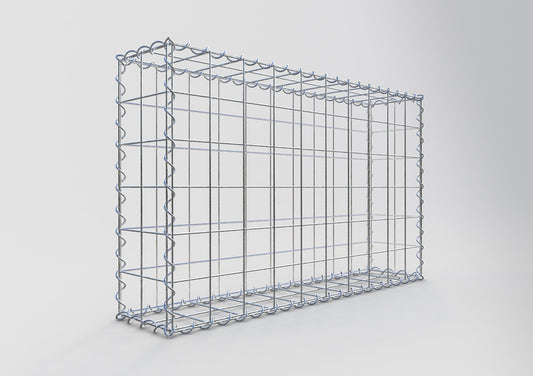 Gabion 100 cm x 60 cm x 20 cm (L x H x P), mailles 10 cm x 10 cm, spirale
