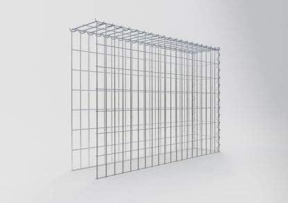 Gabion rapporté type 4 100 cm x 70 cm x 20 cm (L x H x P), mailles 5 cm x 10 cm, spirale