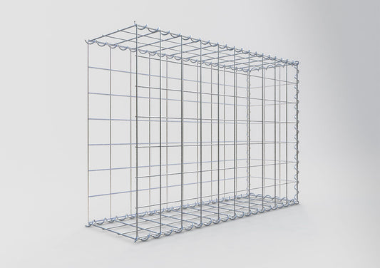 Påväxt gabion typ 2 100 cm x 70 cm x 30 cm (L x H x D), maskstorlek 10 cm x 10 cm, spiral