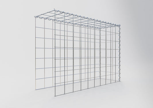 Gabbione aggiuntivo tipo 4 100 cm x 70 cm x 30 cm (L x H x P), maglia 10 cm x 10 cm, spirale