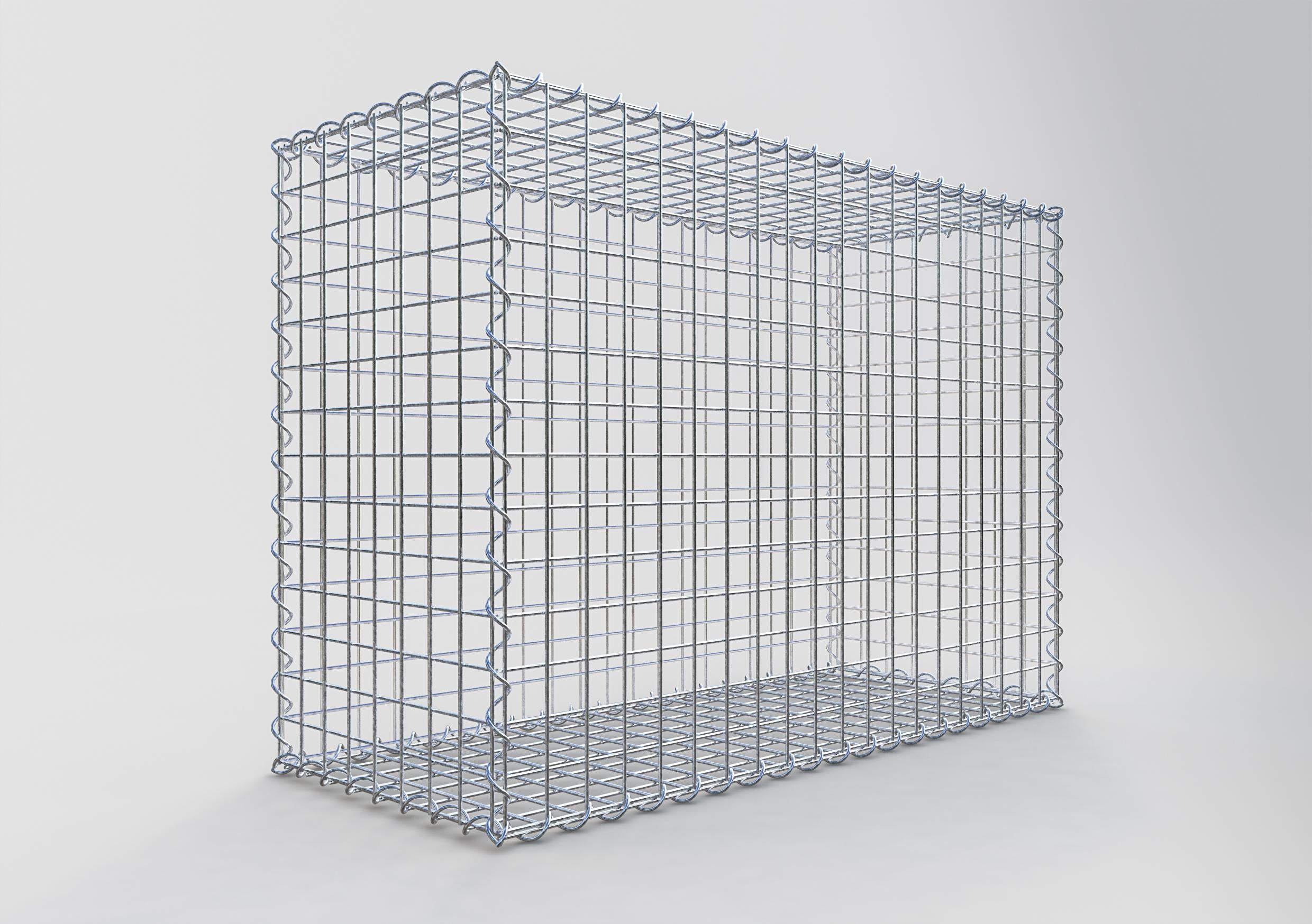 Gabion 100 cm x 70 cm x 40 cm (L x H x D), maskestørrelse 5 cm x 5 cm, spiral