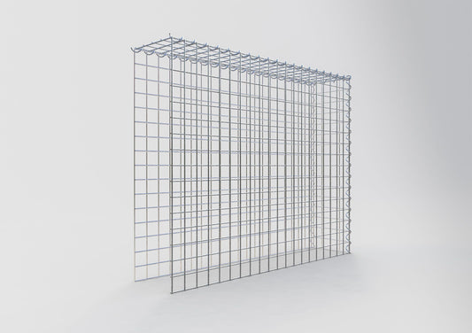 Gabion rapporté type 4 100 cm x 80 cm x 20 cm (L x H x P), mailles 5 cm x 5 cm, spirale