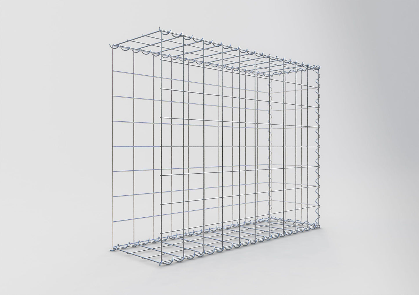 Gabbione aggiuntivo tipo 2 100 cm x 80 cm x 30 cm (L x H x P), maglia 10 cm x 10 cm, spirale