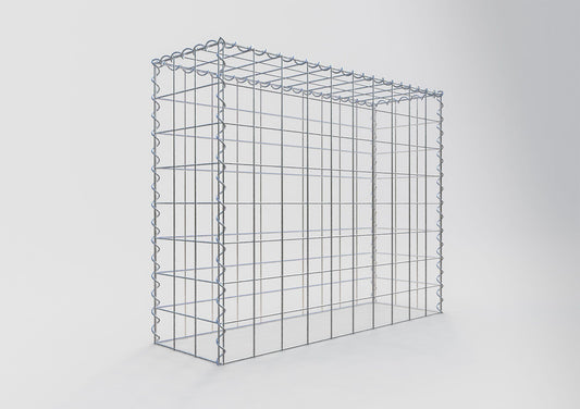 Gavión adulto tipo 3 100 cm x 80 cm x 30 cm (largo x alto x profundidad), tamaño de malla 10 cm x 10 cm, espiral