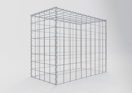 Gavión complementario tipo 3 100 cm x 80 cm x 50 cm (L x A x P), malla 10 cm x 10 cm, espiral