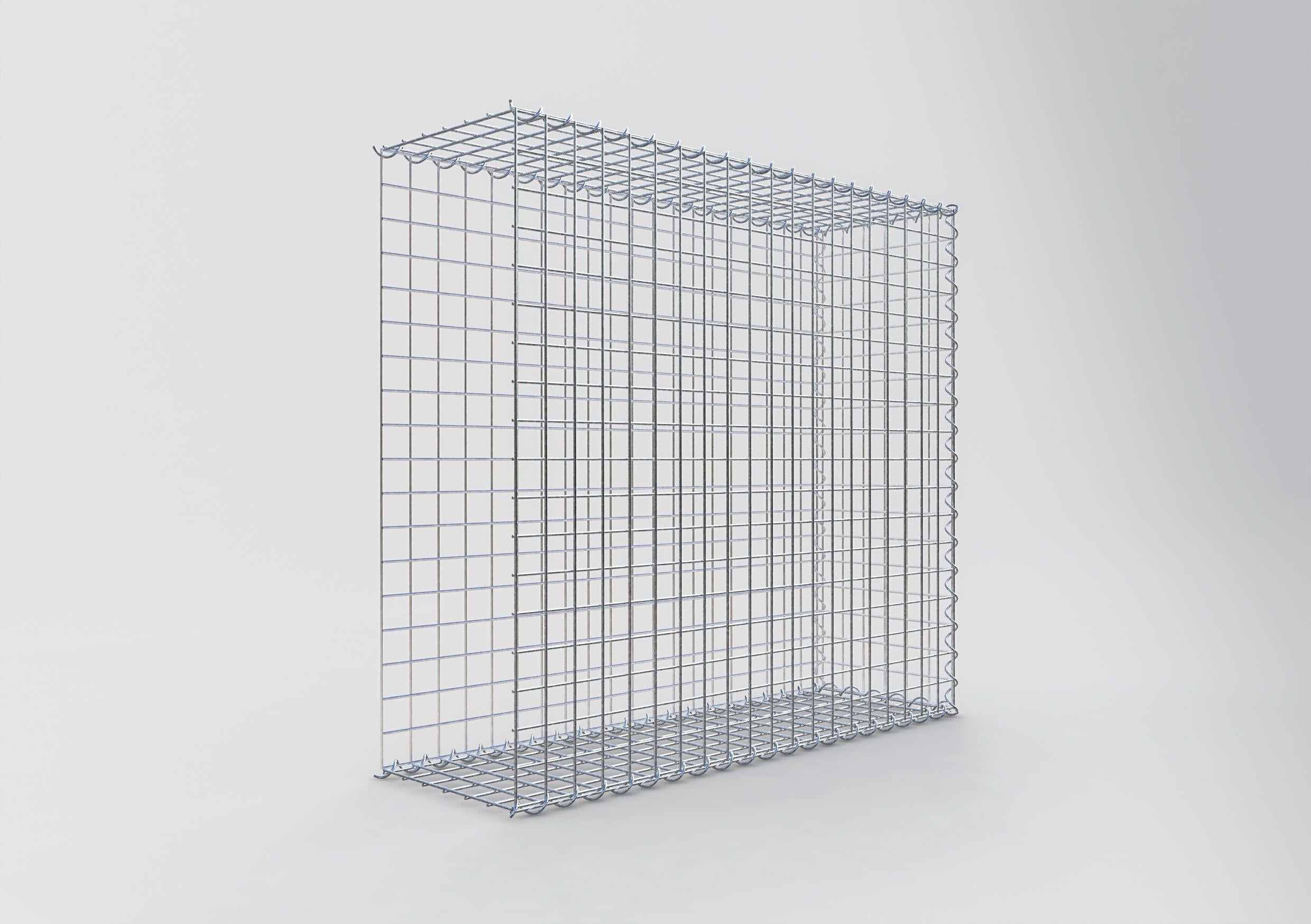 Grown-on gabion type 2 100 cm x 90 cm x 30 cm (L x H x D), mesh size 5 cm x 5 cm, spiral