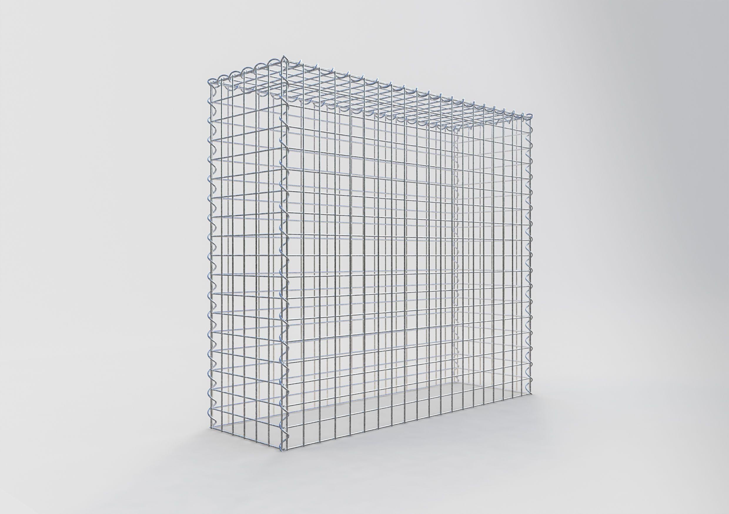 Grown-on gabion type 3 100 cm x 90 cm x 30 cm (L x H x D), mesh size 5 cm x 5 cm, spiral