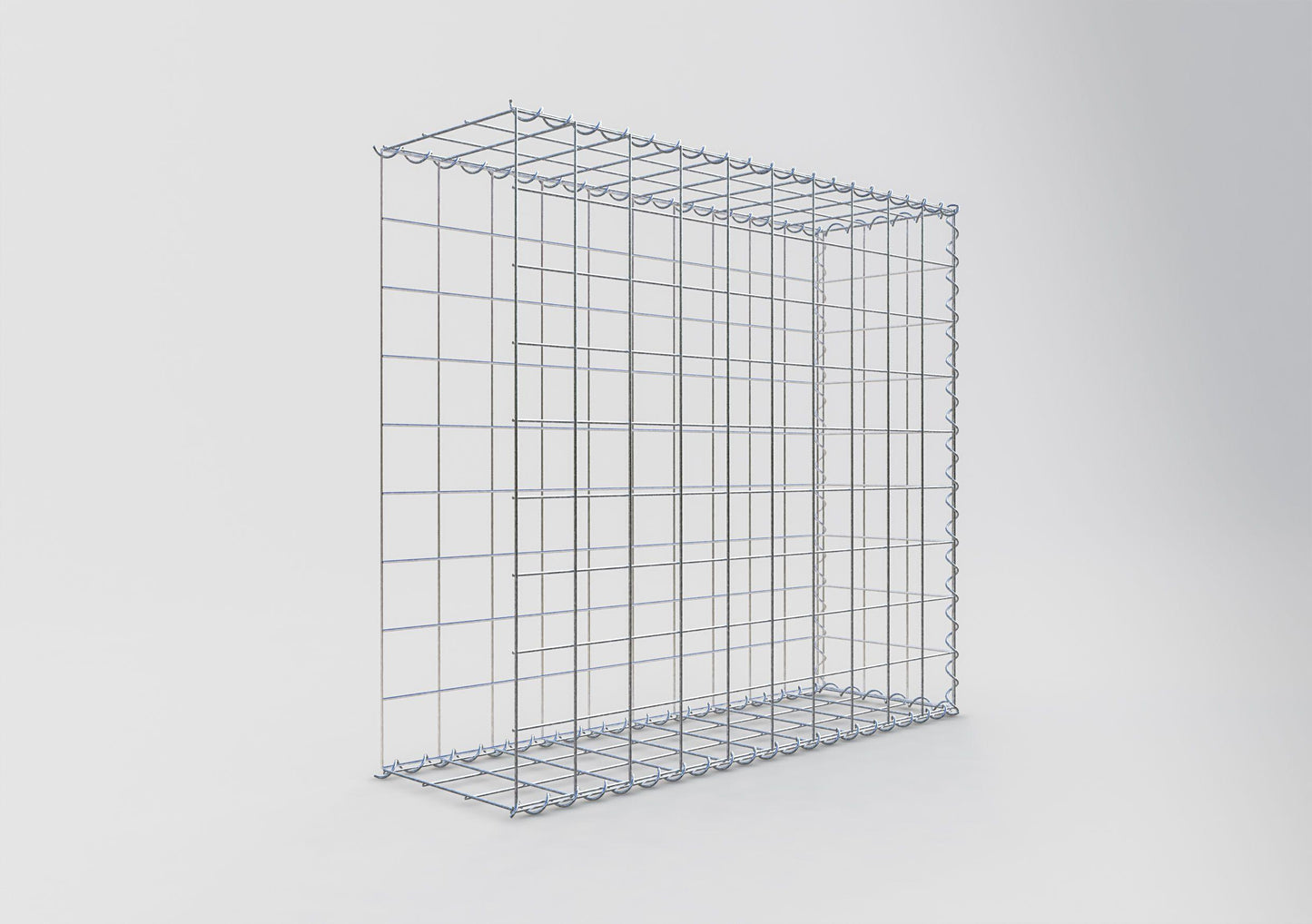 Gabbione aggiuntivo tipo 2 100 cm x 90 cm x 30 cm (L x H x P), maglia 10 cm x 10 cm, spirale