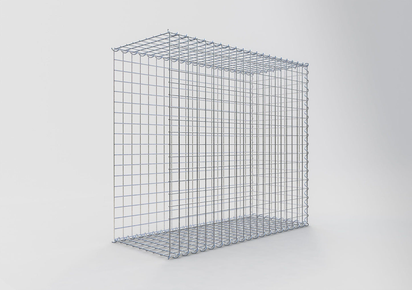 Add-on schanskorf type 2 100 cm x 90 cm x 40 cm (L x H x D), maaswijdte 5 cm x 5 cm, spiraalvormig