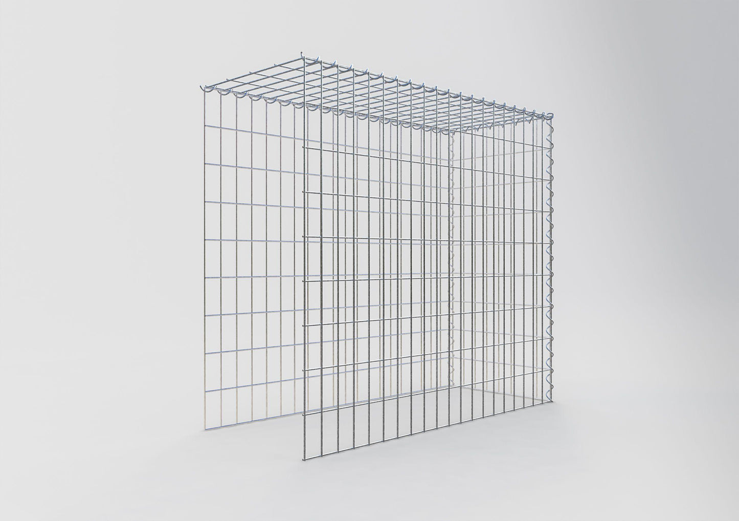 Gabbione aggiuntivo tipo 4 100 cm x 90 cm x 40 cm (L x H x P), maglia 5 cm x 10 cm, spirale