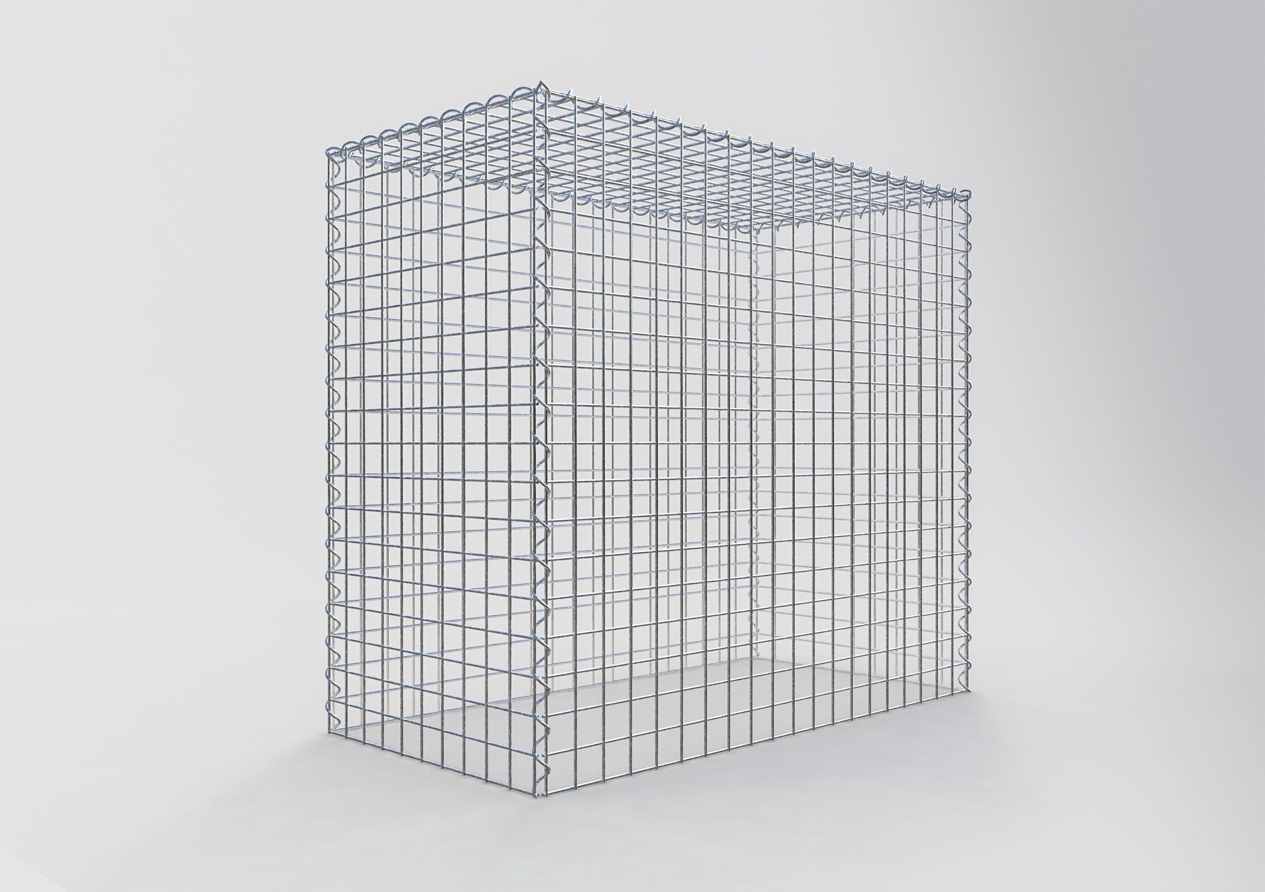 Grown-on gabion type 3 100 cm x 90 cm x 50 cm (L x H x D), mesh size 5 cm x 5 cm, spiral