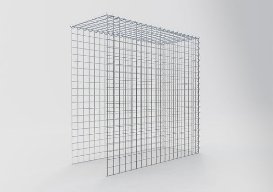 Add-on schanskorf type 4 100 cm x 100 cm x 40 cm (L x H x D), maaswijdte 5 cm x 5 cm, spiraalvormig