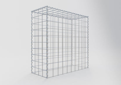 Opvokset gabion type 3 100 cm x 100 cm x 40 cm (L x H x D), maskestørrelse 10 cm x 10 cm, spiral