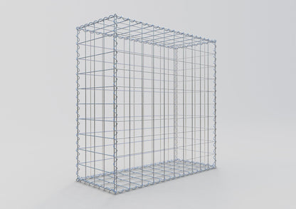 Gabbione 100 cm x 100 cm x 40 cm (L x H x P), maglia 10 cm x 10 cm, spirale