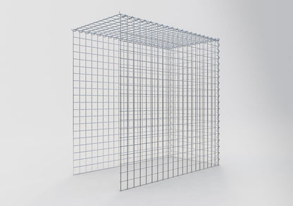 Gabion rapporté type 4 100 cm x 100 cm x 50 cm (L x H x P), mailles 5 cm x 5 cm, spirale