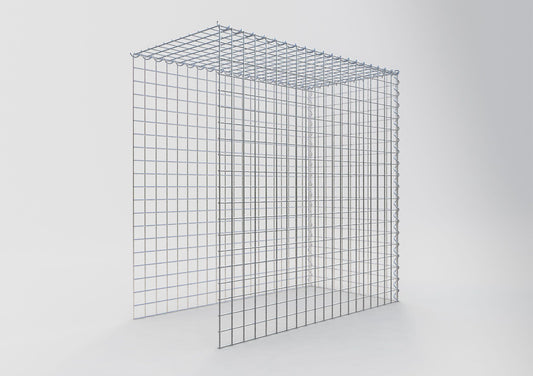 Anbaugabione Typ 4 100 cm x 100 cm x 50 cm (L x H x T), Maschenweite 5 cm x 5 cm, Spirale