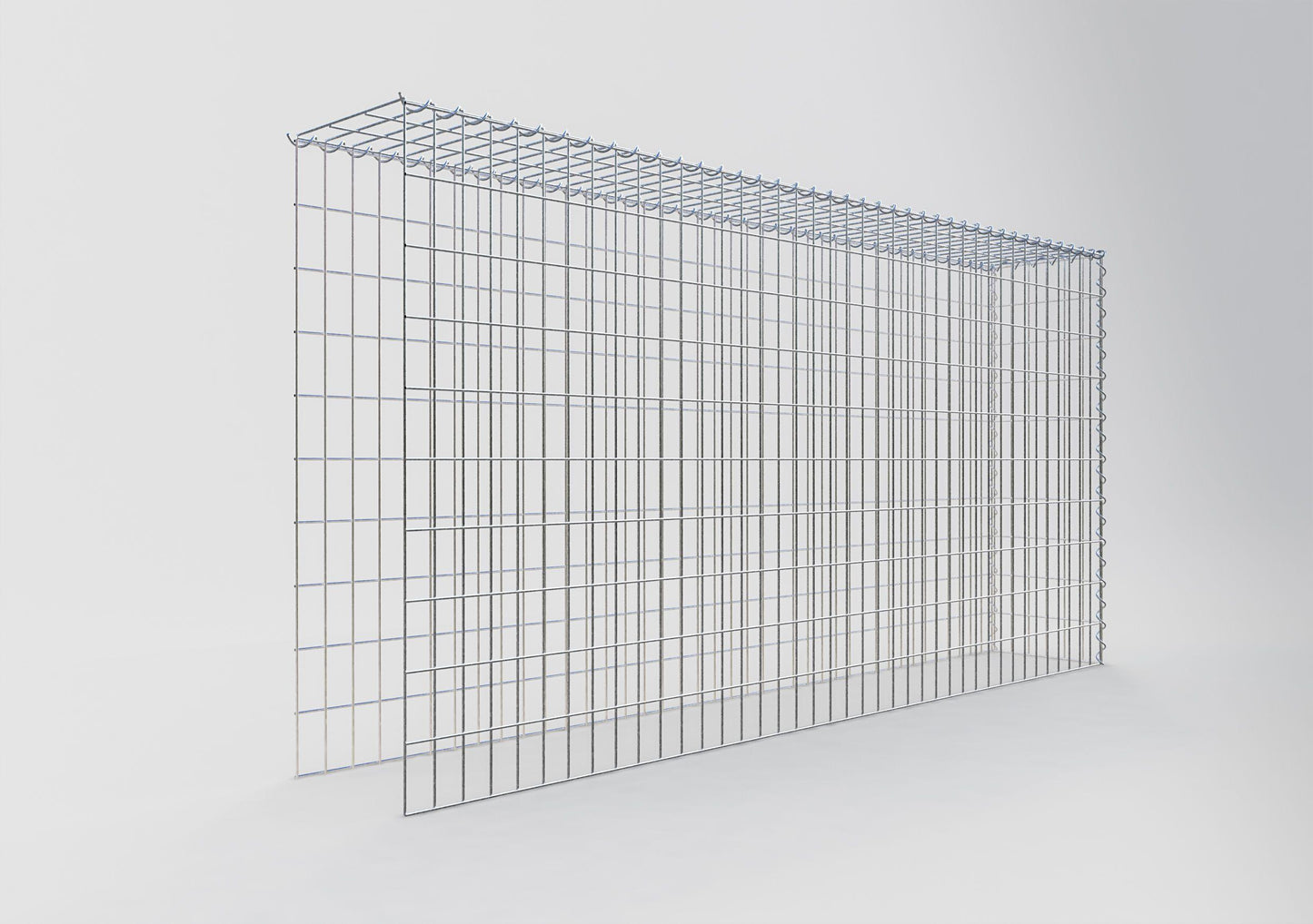 Grown-on gabion type 4 200 cm x 100 cm x 30 cm (L x H x D), mesh size 5 cm x 10 cm, spiral