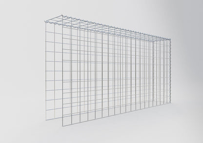 Extra gabion typ 4 200 cm x 100 cm x 30 cm (L x H x D), maskstorlek 10 cm x 10 cm, spiral