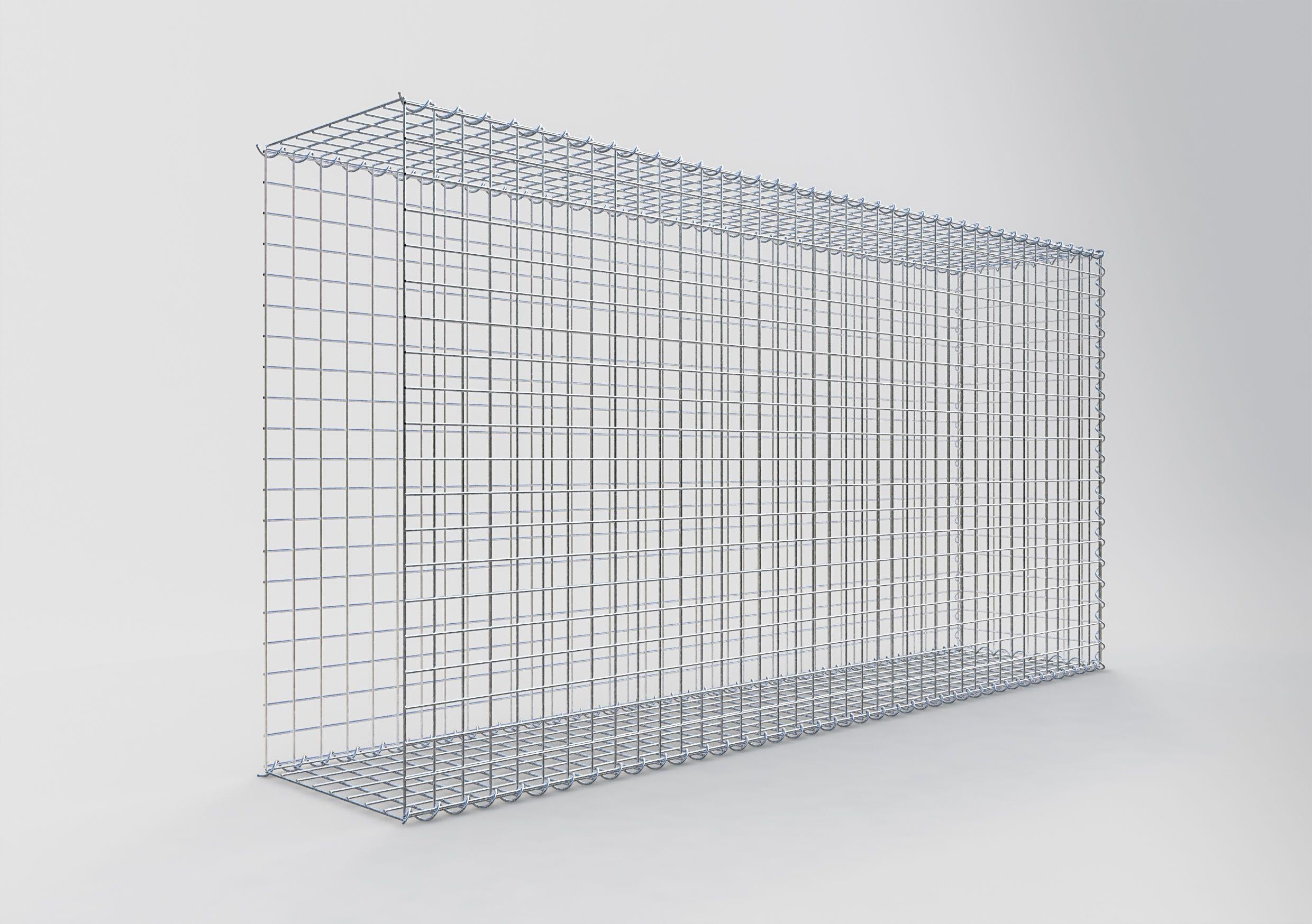 Grown-on gabion type 2 200 cm x 100 cm x 40 cm (L x H x D), mesh size 5 cm x 5 cm, spiral