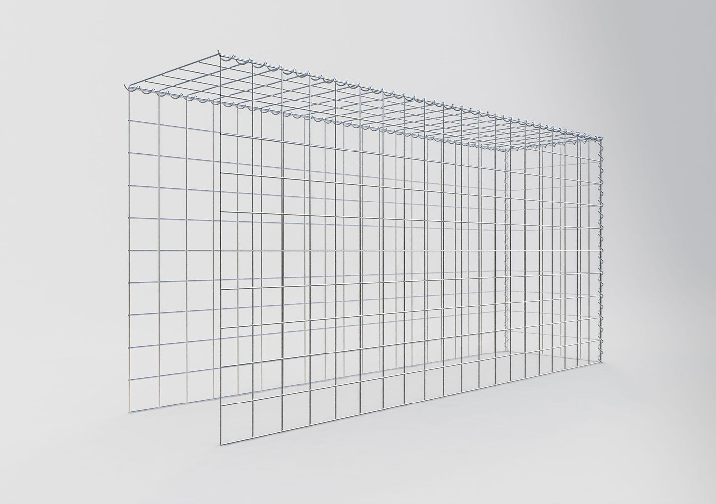 Anbaugabione Typ 4 200 cm x 100 cm x 50 cm (L x H x T), Maschenweite 10 cm x 10 cm, Spirale