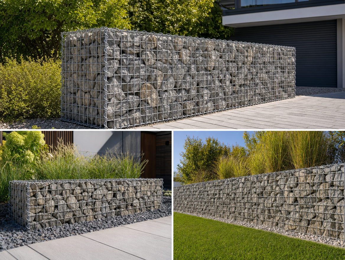 Gabion efter mål - maskestørrelse 5x5cm