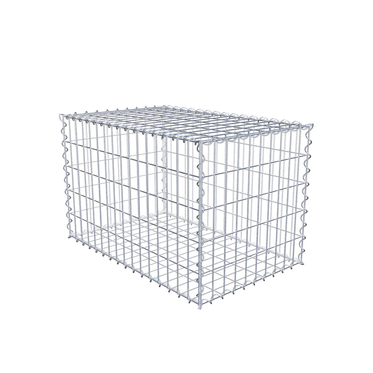 Gabion 80 cm x 50 cm x 50 cm (L x H x P), mailles 5 cm x 10 cm, spirale