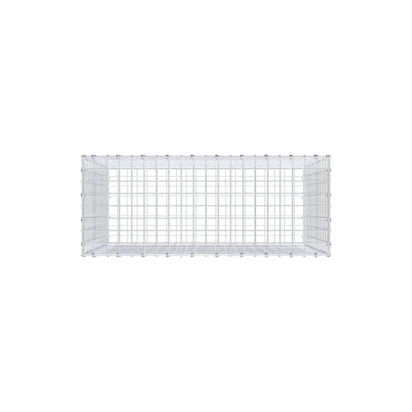 Schanskorf 100 cm x 80 cm x 40 cm (L x H x D), maaswijdte 5 x 5 cm, spiraalring