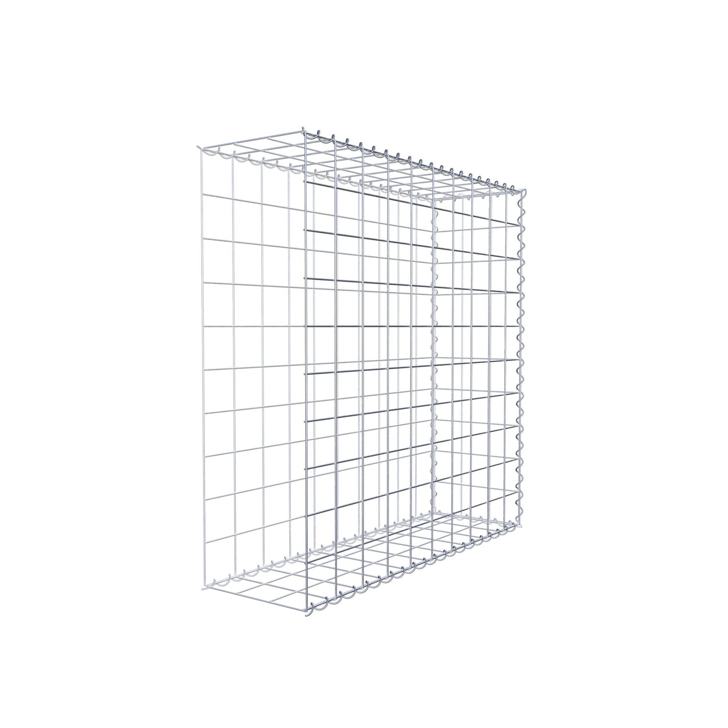 Gabbione aggiuntivo tipo 2 100 cm x 100 cm x 30 cm (L x H x P), dimensione maglia 10 cm x 10 cm, a spirale