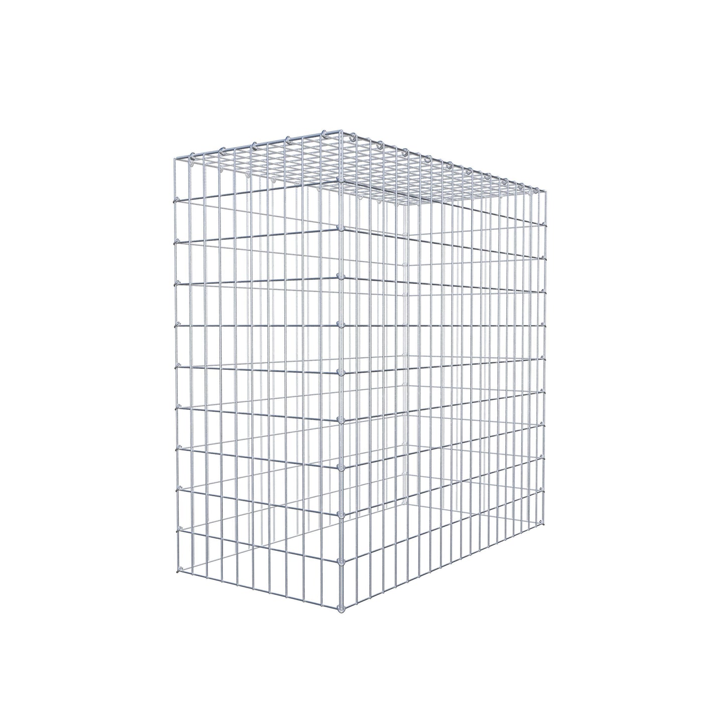 Gabbione aggiuntivo tipo 3 100 cm x 100 cm x 50 cm (L x H x P), maglia 5 cm x 10 cm, anello a C