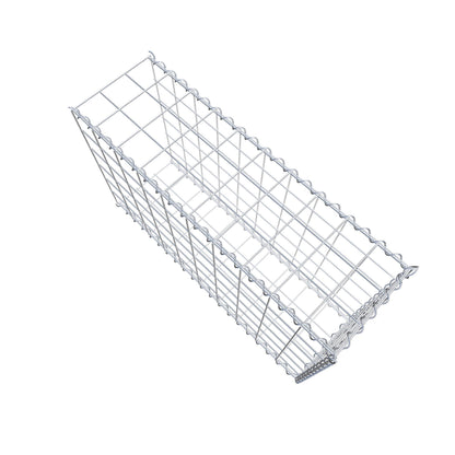 Gabion rapporté type 2 100 cm x 60 cm x 30 cm (L x H x P), mailles 10 cm x 10 cm, spirale