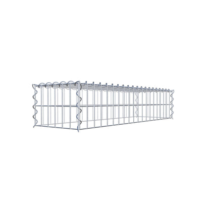 Gavión complementario tipo 3 100 cm x 20 cm x 30 cm (L x A x P), malla 5 cm x 10 cm, espiral