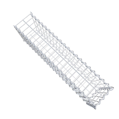 Gabbione aggiuntivo tipo 2 100 cm x 30 cm x 20 cm (L x A x P), maglia 5 cm x 10 cm, spirale