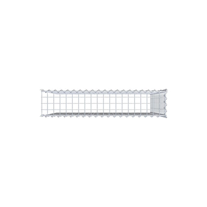 Gabbione aggiuntivo tipo 4 100 cm x 100 cm x 20 cm (L x H x P), dimensione maglia 5 cm x 5 cm, a spirale