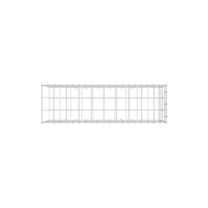 Monteret gabion type 2 100 cm x 40 cm x 30 cm (L x H x D), maskestørrelse 10 cm x 10 cm, C-ring