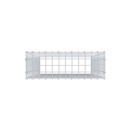 Anbaugabione Typ 3 100 cm x 60 cm x 20 cm (L x H x T), Maschenweite 5 cm x 5 cm, C-Ring