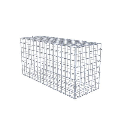 Gabione 80 cm x 40 cm x 30 cm (L x H x T), Maschenweite 5 x 5 cm, Spiralring