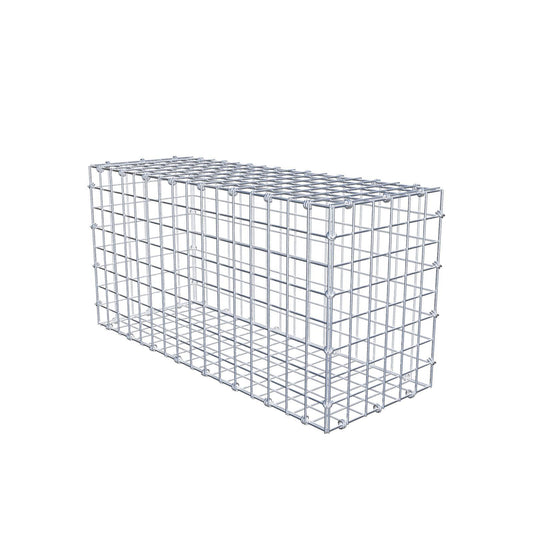 Gabbione 80 cm x 40 cm x 30 cm (L x H x P), maglia 5 x 5 cm, anello a spirale