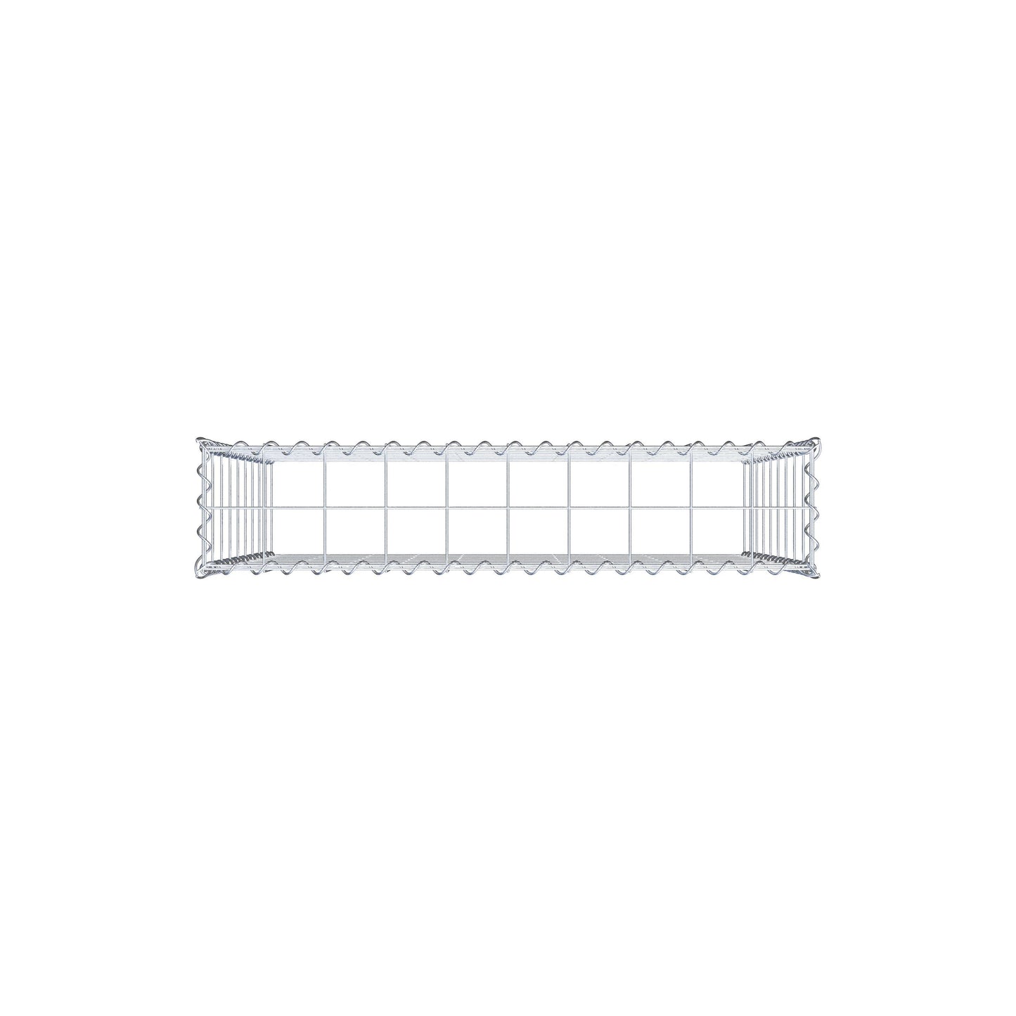 Anbaugabione Typ 3 100 cm x 90 cm x 20 cm (L x H x T), Maschenweite 10 cm x 10 cm, Spirale
