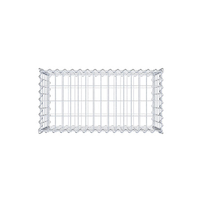 Gabion 80 cm x 40 cm x 40 cm (L x H x D), maskestørrelse 5 cm x 10 cm, spiral
