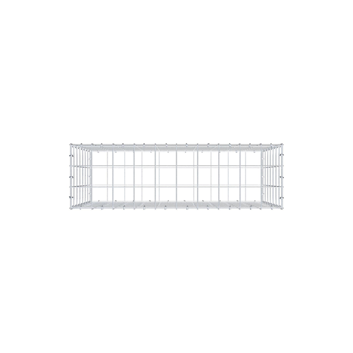 Gabione 100 cm x 70 cm x 30 cm (L x H x T), Maschenweite 10 cm x 10 cm, C-Ring