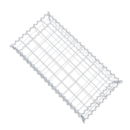 Gavión 100 cm x 20 cm x 50 cm (largo x alto x fondo), malla 10 cm x 10 cm, en espiral