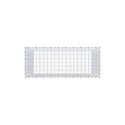 Schanskorf 100 cm x 90 cm x 40 cm (L x H x D), maaswijdte 5 x 5 cm, spiraalring