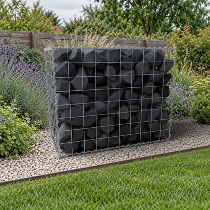 Gabion 100 cm x 80 cm x 50 cm (L x H x D), maskstorlek 10 cm x 10 cm, spiral