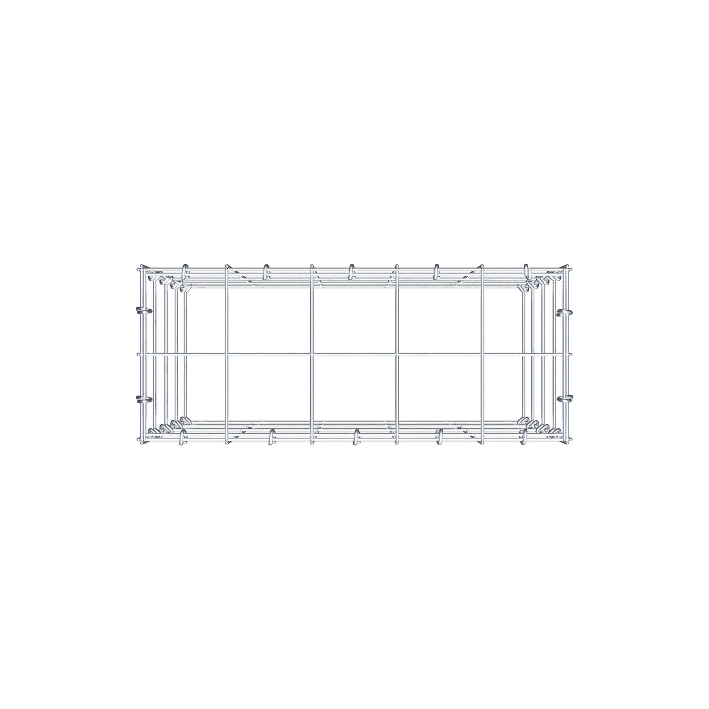 Fourche rapportée type 3 50 cm x 40 cm x 20 cm (L x H x P), mailles 10 cm x 10 cm, anneau C