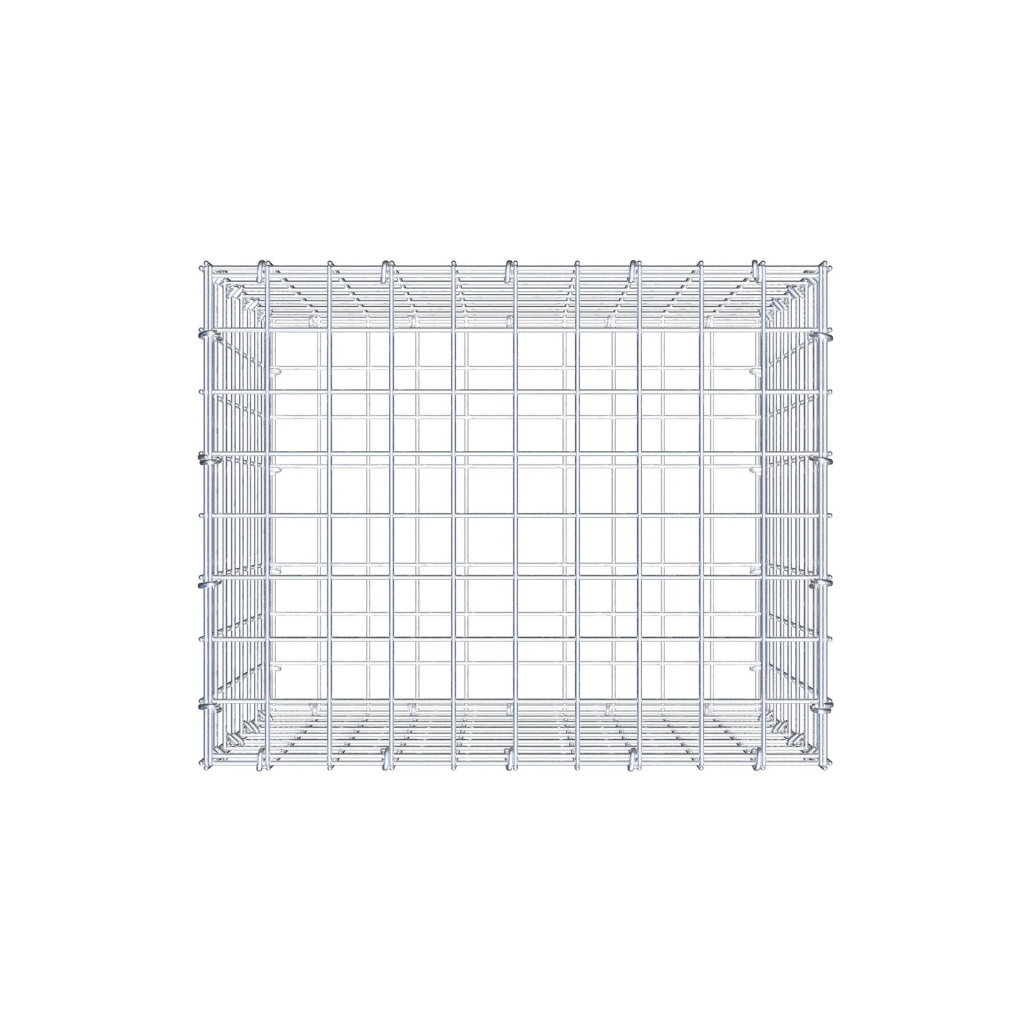 Schanskorf 50 cm x 40 cm x 40 cm (L x H x D), maaswijdte 5 cm x 5 cm, C-ring