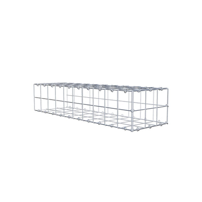 Monteret gabion type 2 100 cm x 20 cm x 30 cm (L x H x D), maskestørrelse 10 cm x 10 cm, C-ring